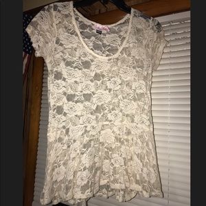 Floral Lacey shirt